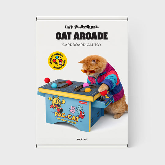 Cat Arcade - Cardboard arcade machine cat toy