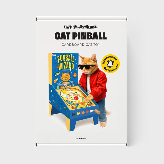Cat Pinball - Cardboard arcade pinball machine