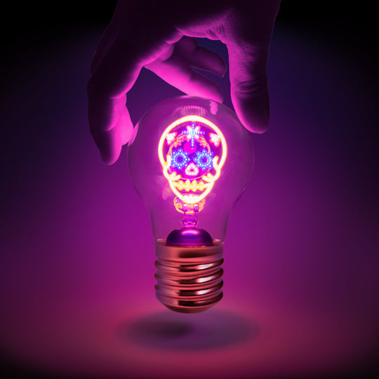 Cordless Calavera Lightbulb