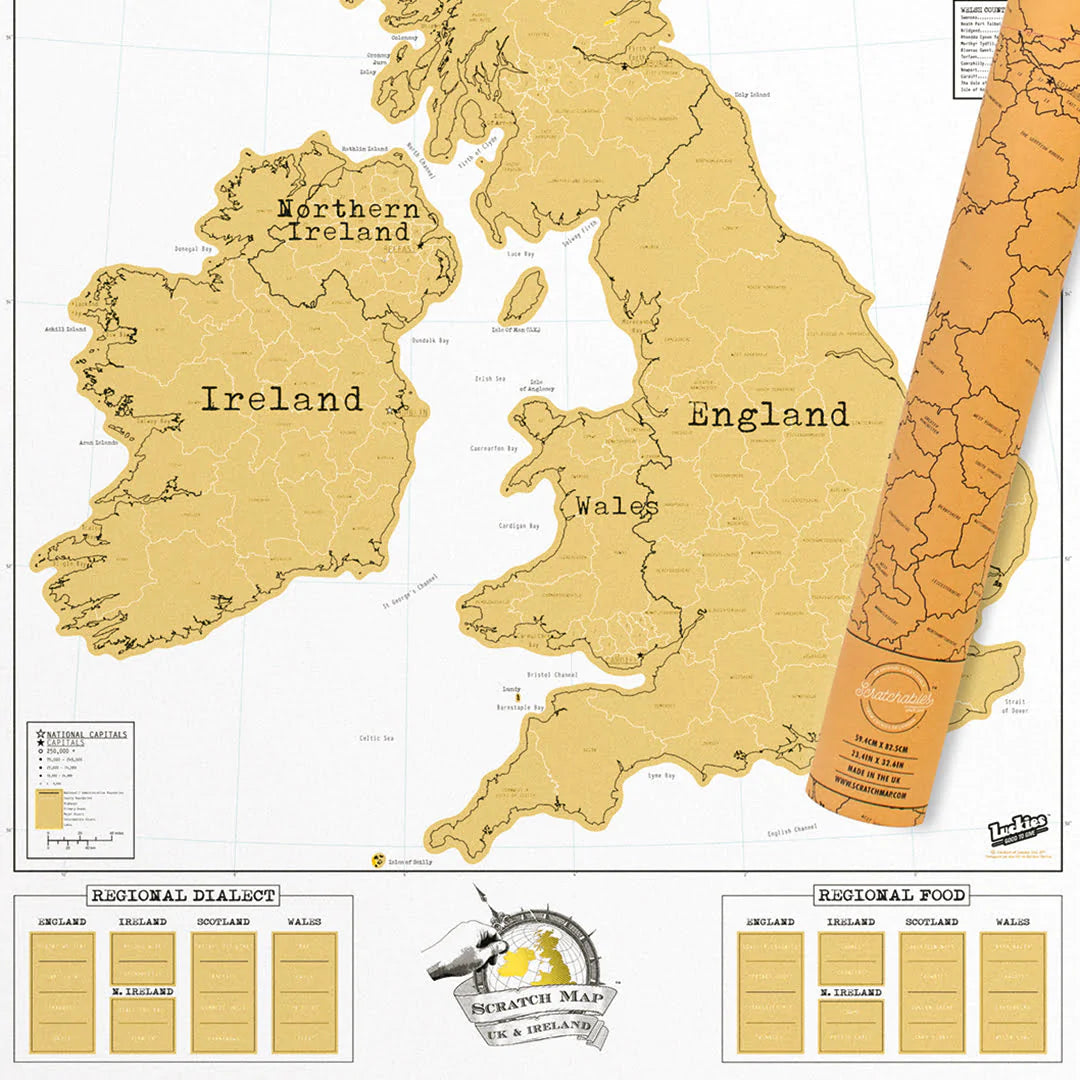 Scratch Map® UK and Ireland – Luckies