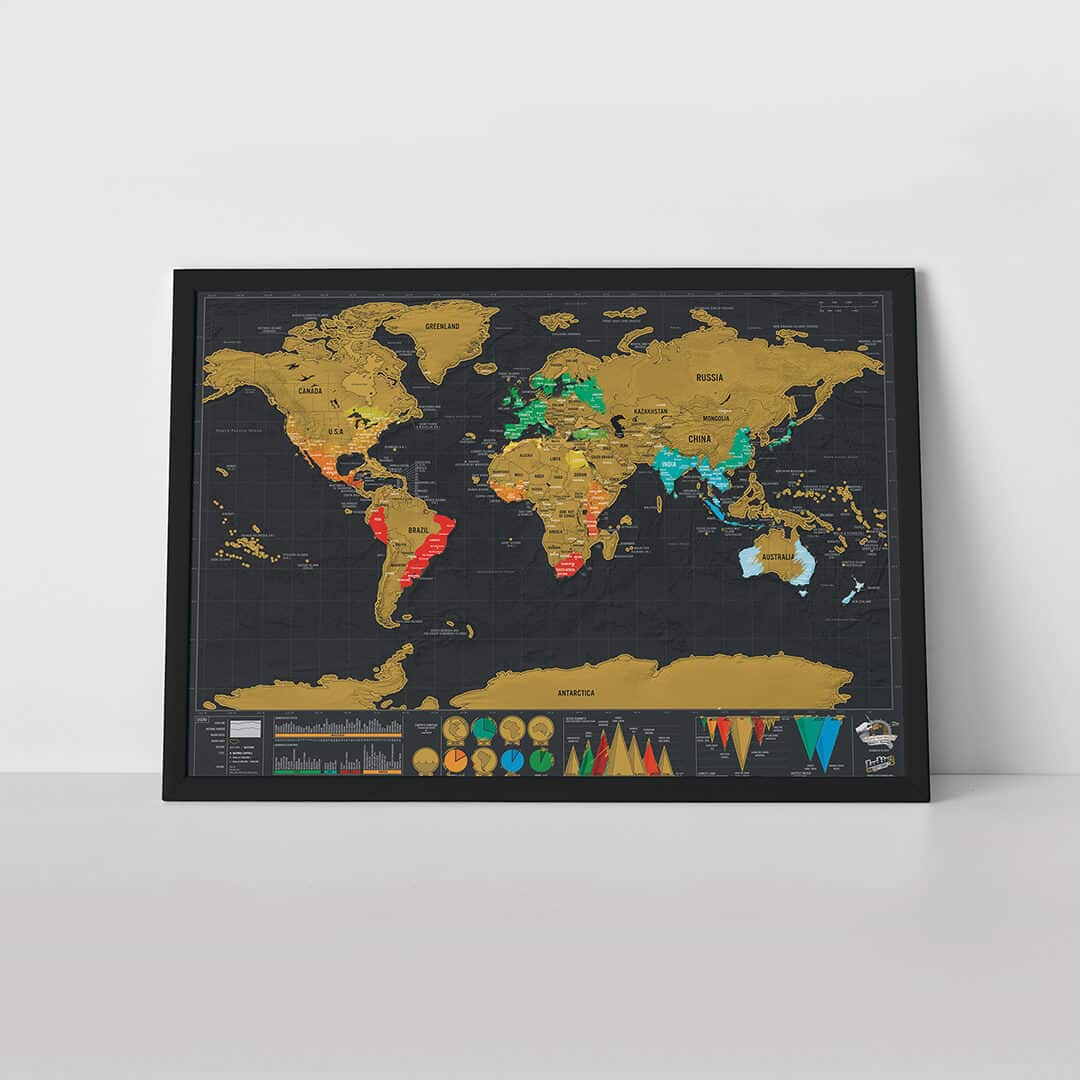 Scratch Map Adventure Scratch Map® Deluxe Travel – Luckies