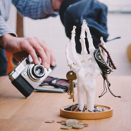 Skeleton Hand Tidy - White